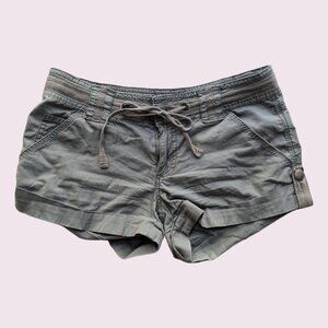 Breathable Khaki Green Shorts Hot Pants size 25 XS